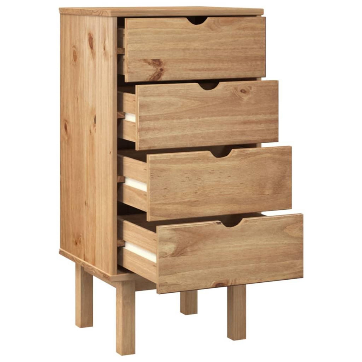 VIDAXL Commode OTTA 45x39x90 cm bois de pin massif