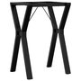 Voir la diapositive 2 : VIDAXL Pieds de table a manger cadre en Y 50x40x73 cm acier