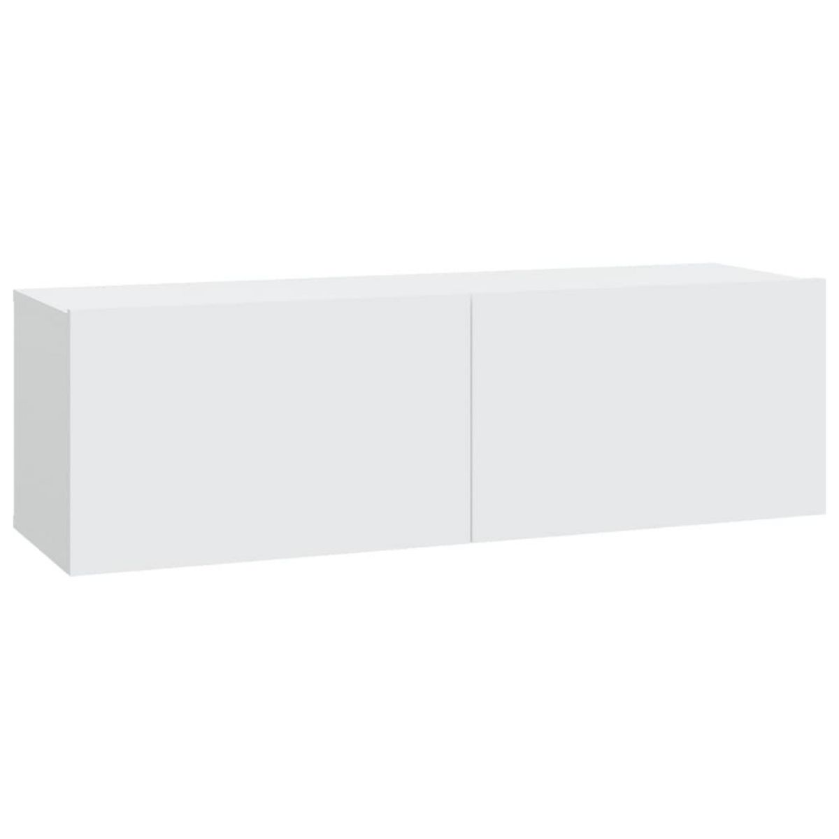 VIDAXL Meubles TV muraux 2 pcs blanc 100x30x30 cm bois d'ingenierie