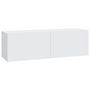 Voir la diapositive 5 : VIDAXL Meubles TV muraux 2 pcs blanc 100x30x30 cm bois d'ingenierie