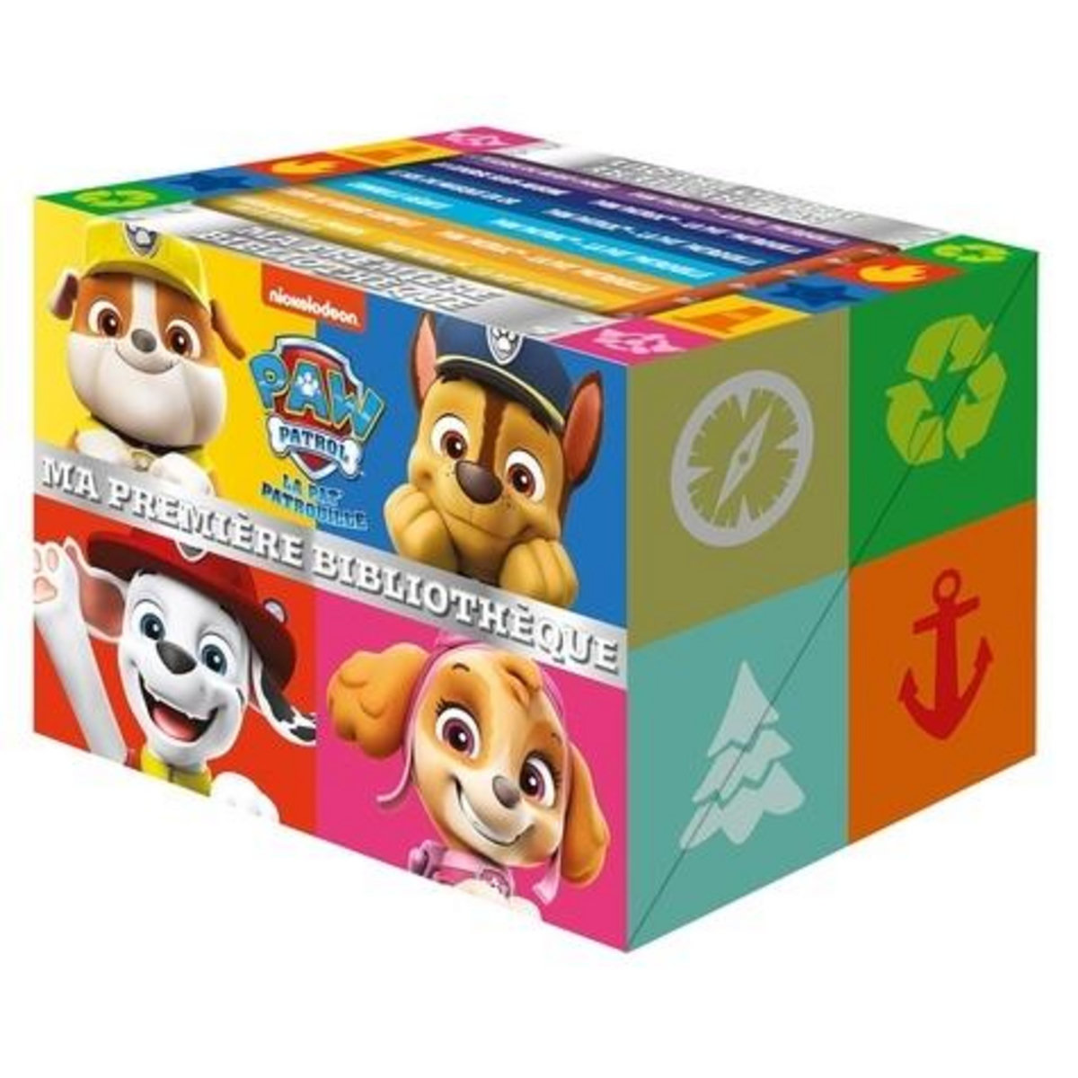 PAW PATROL LA PAT' PATROUILLE : MA PREMIERE BIBLIOTHEQUE. COFFRET EN 6 VOLUMES, Nickelodeon