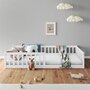 Voir la diapositive 3 : IDIMEX Lit enfant GUSTAVO type Montessori, couchage 90x200 cm, en pin massif