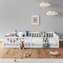 Voir la diapositive 3 : IDIMEX Lit enfant GUSTAVO type Montessori, couchage 90x200 cm, en pin massif
