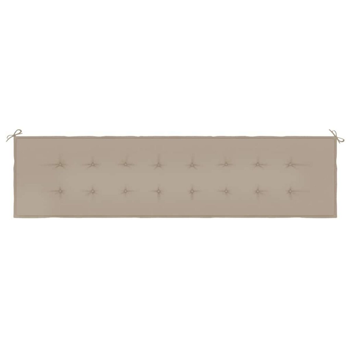 VIDAXL Coussin de banc de jardin taupe 200x50x3 cm tissu oxford