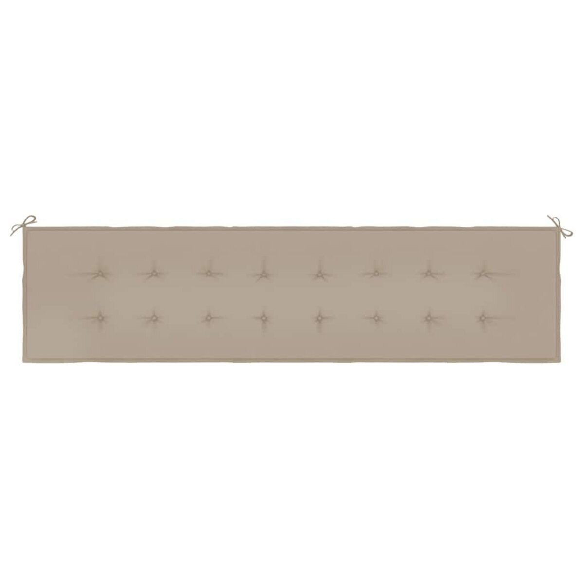 VIDAXL Coussin de banc de jardin taupe 200x50x3 cm tissu oxford