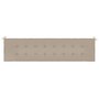 Voir la diapositive 4 : VIDAXL Coussin de banc de jardin taupe 200x50x3 cm tissu oxford