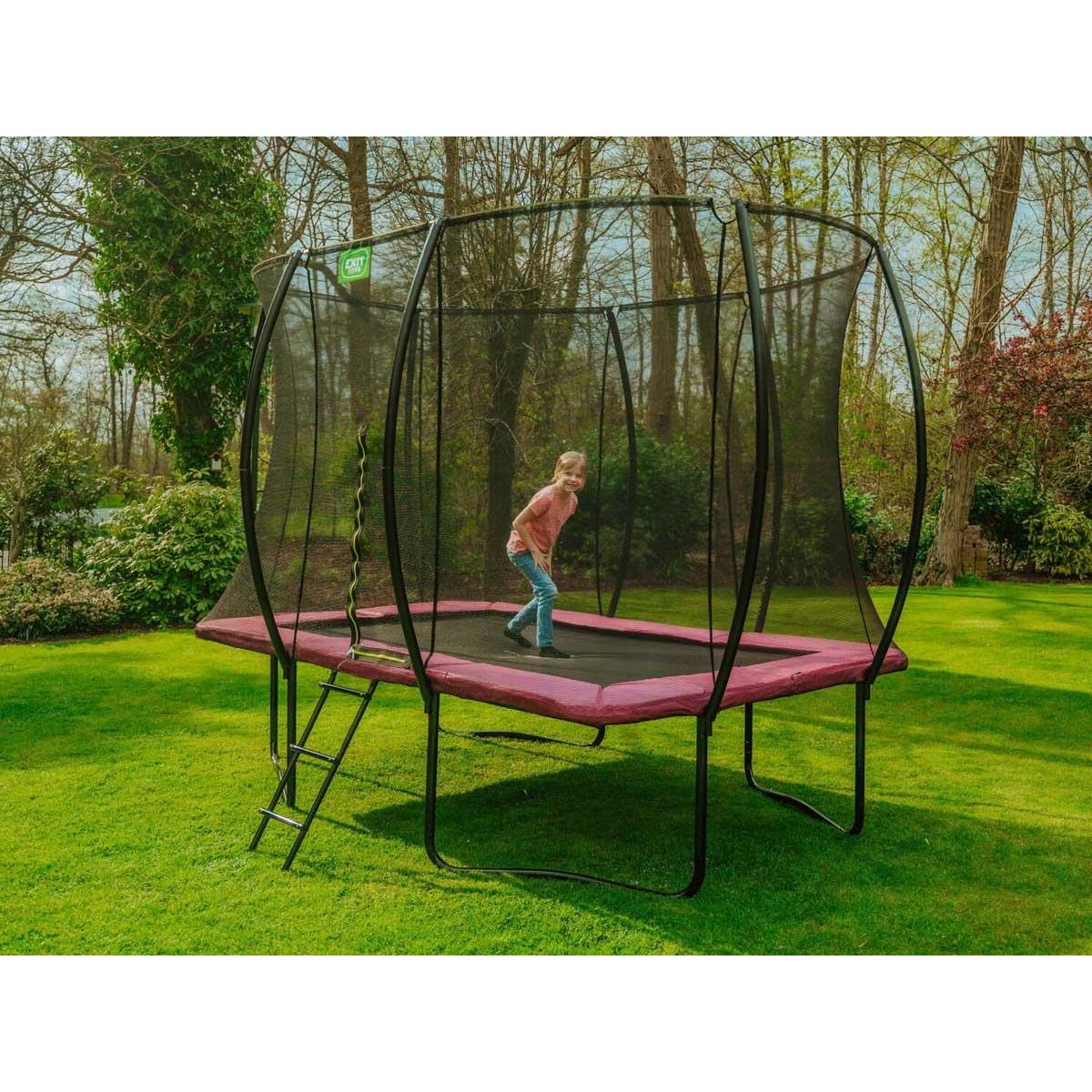 EXIT TOYS Trampoline Silhouette rectangulaire 214 x 305 cm Rose - Exit Toys