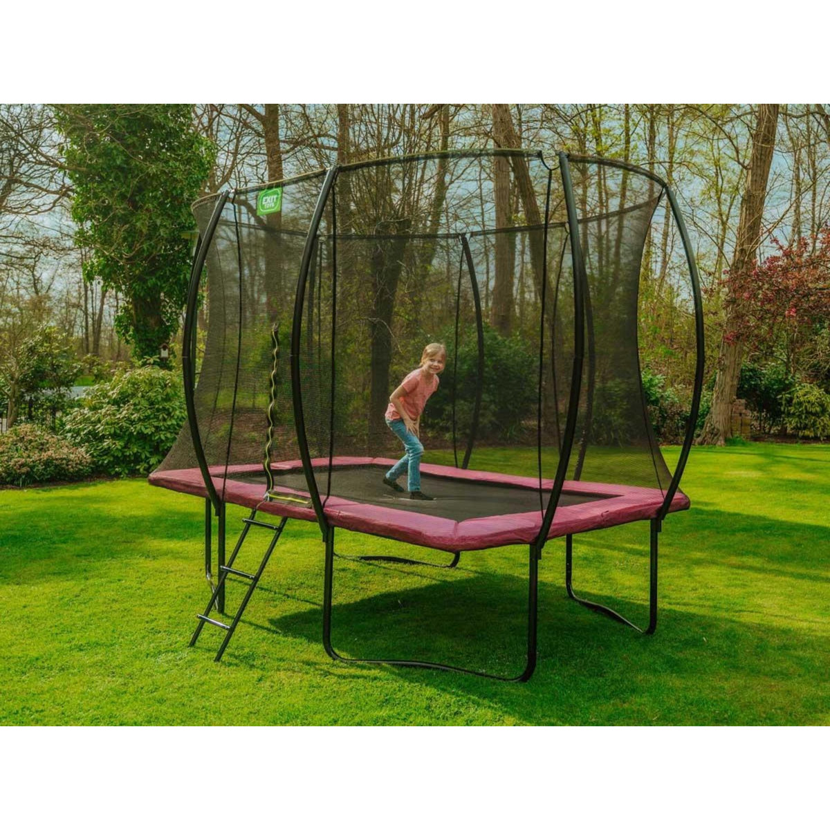 EXIT TOYS Trampoline Silhouette rectangulaire 214 x 305 cm Rose - Exit Toys