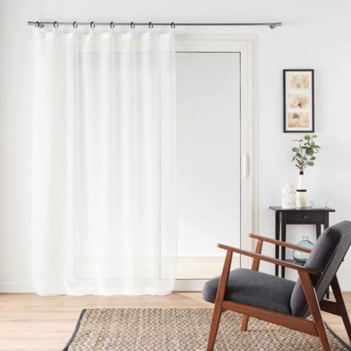 Paris Prix Rideau Voilage à Œillets  Davina  140x240cm Blanc