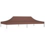 Voir la diapositive 2 : VIDAXL Toit de tente de reception 6x3 m Marron 270 g/m^2