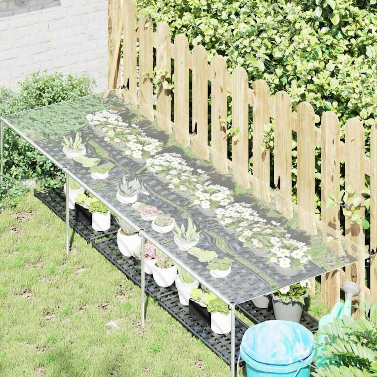 VIDAXL Couverture vegetale avec œillets 1x3 m PVC