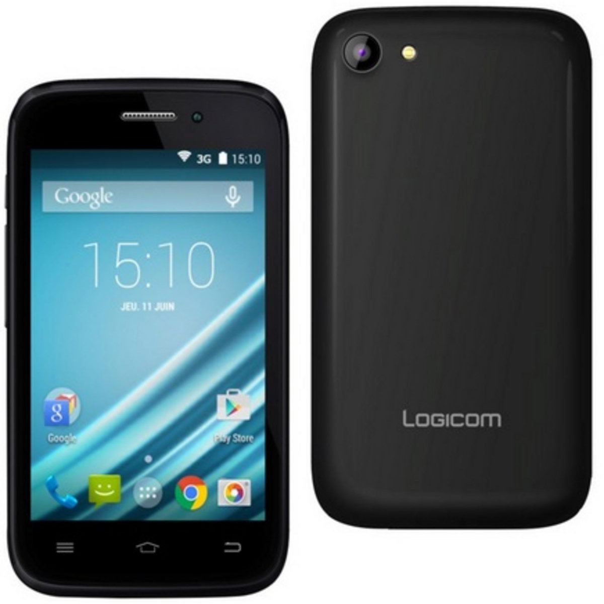 LOGICOM Logicom L-EMENT401 4GO NOIR pas cher - Auchan.fr