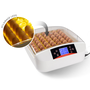 Voir la diapositive 3 : ID MARKET Couveuse PRO automatique 56 oeufs éclairés incubateur autonome avec LED mire oeufs