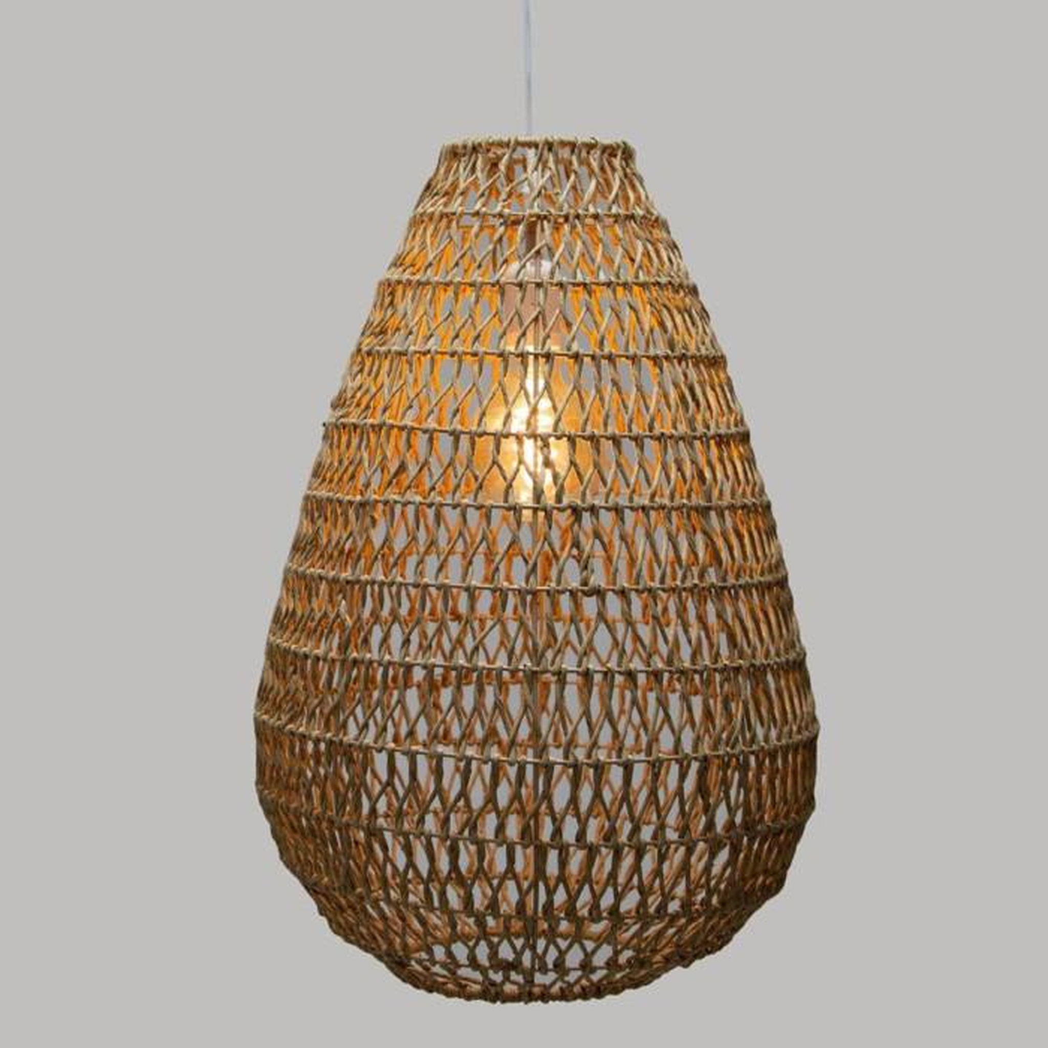 Voir la diapositive 2 : ATMOSPHERA Lampe Suspension Design  Etel  55cm Naturel