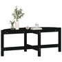 Voir la diapositive 4 : VIDAXL Table basse Noir 118x63x45 cm Bois massif de pin