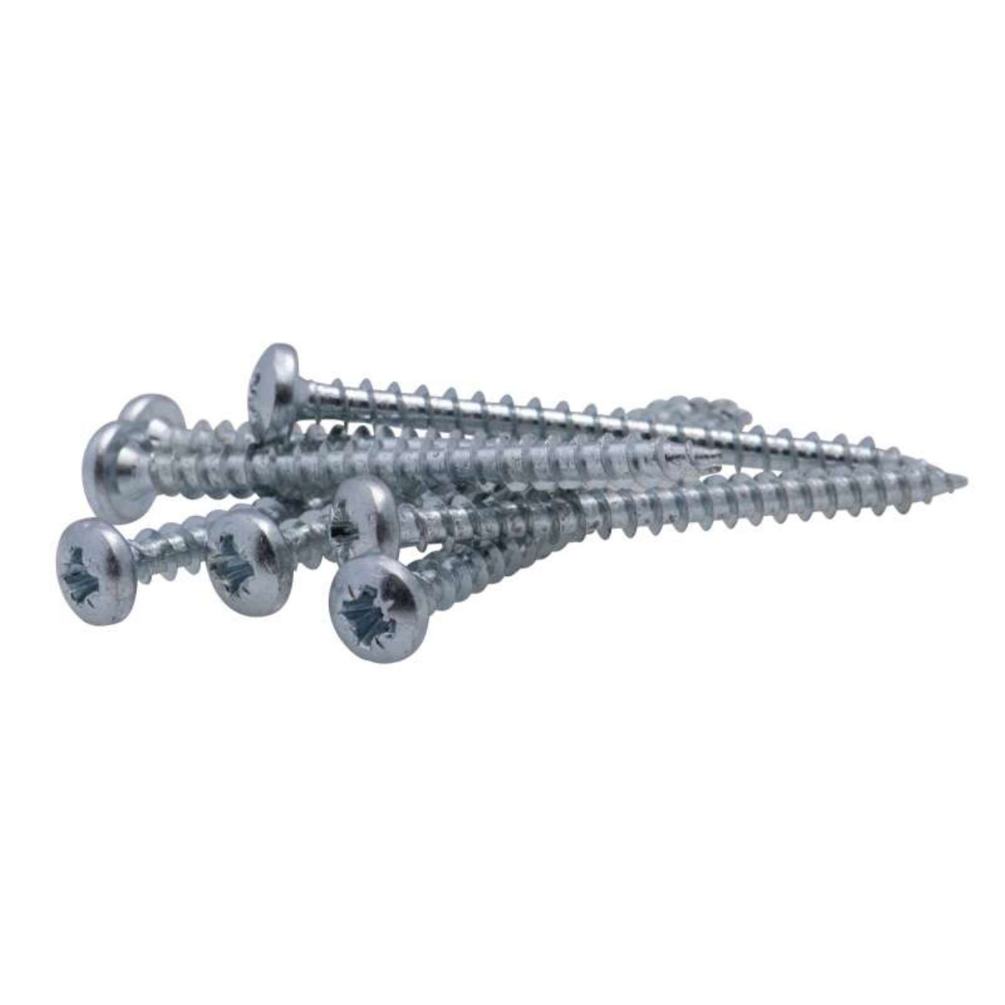 Voir la diapositive 4 :  Vis agglo tête ronde PZ zinguée cruciforme Vissal 5x60 mm  lot de 5 vis
