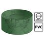Tecplast Housse  salon de jardin PVC ronde diamètre 184 cm - hauteur 120 cm avec Oeillets - couleur verte - haute résistance