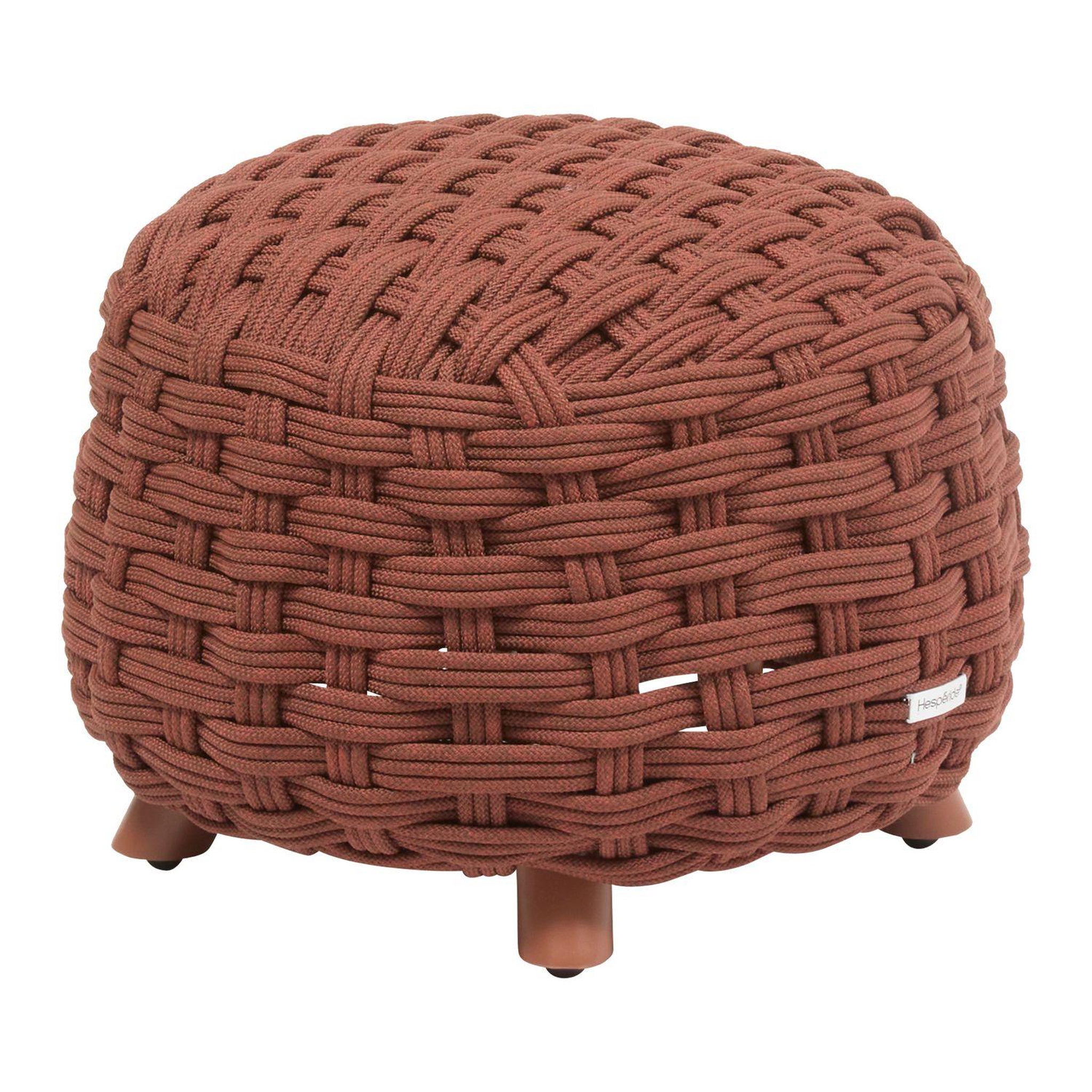 Voir la diapositive 1 : HESPERIDE Pouf de jardin tressé rond OBBAE