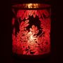 Voir la diapositive 3 : Paris Prix Photophore Design en Verre  Flora  24cm Rouge