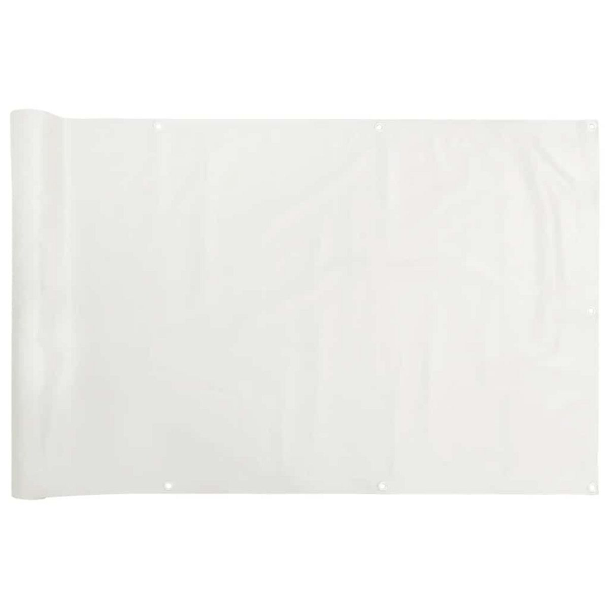 VIDAXL Ecran d'intimite de balcon blanc 300x120 cm PVC