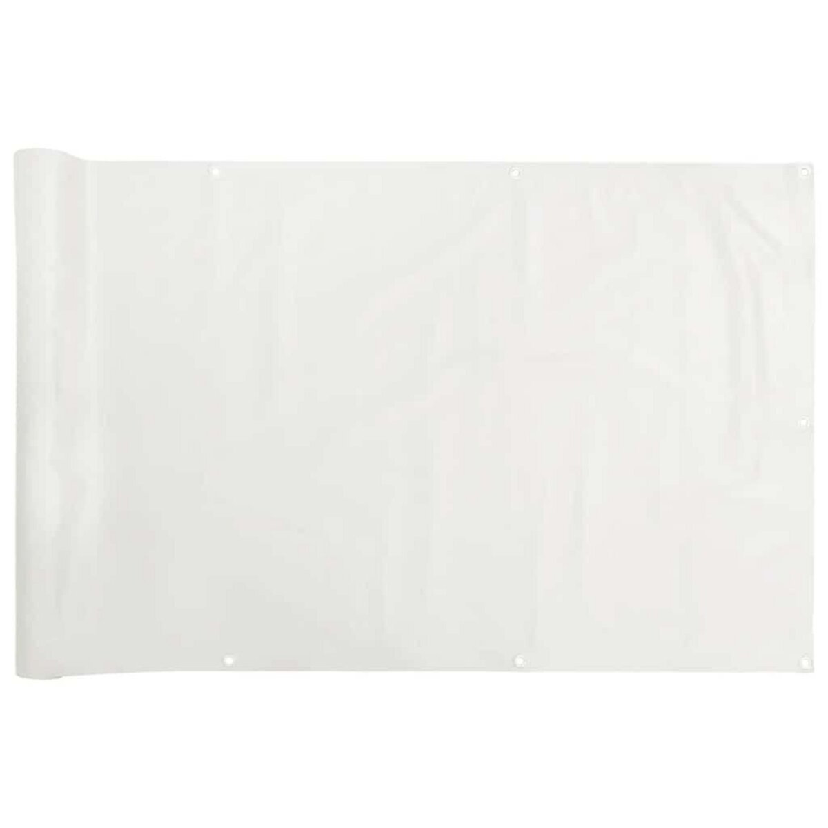 VIDAXL Ecran d'intimite de balcon blanc 300x120 cm PVC