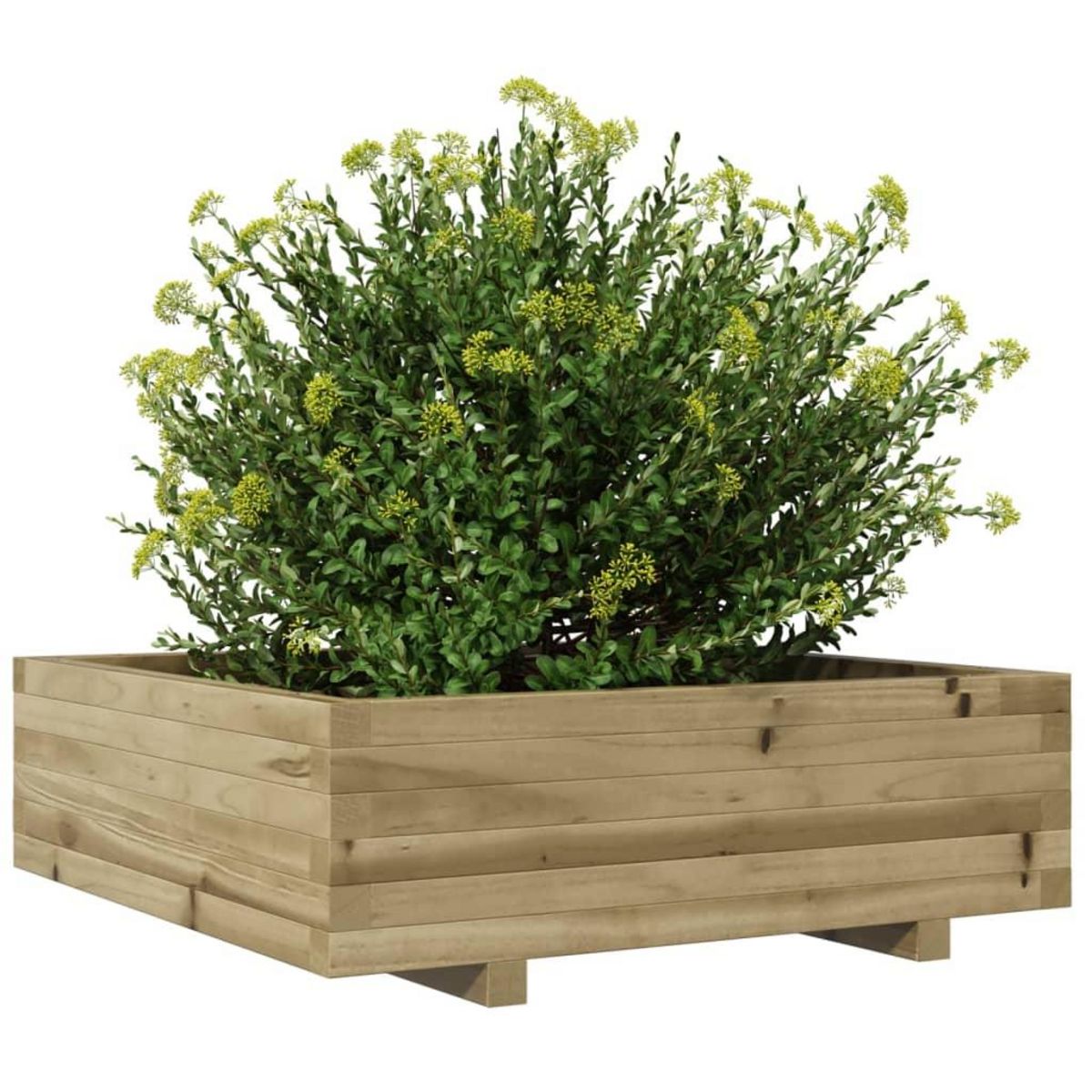 VIDAXL Jardiniere 80x80x26,5 cm bois de pin impregne
