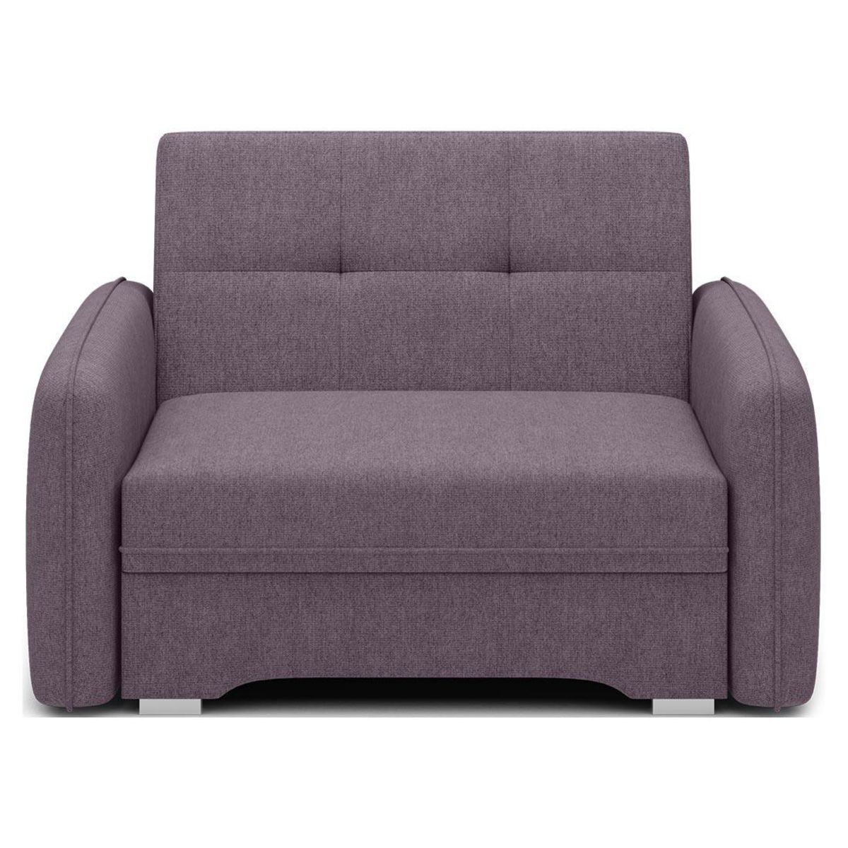 BEST MOBILIER Michelle - fauteuil convertible avec coffre en velours