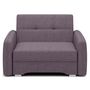 Voir la diapositive 2 : BEST MOBILIER Michelle - fauteuil convertible avec coffre en velours