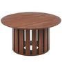 Voir la diapositive 2 : Paris Prix Lot de 2 Tables Basses Rondes  Luisa  80cm Bois Noisette