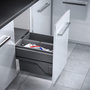 Voir la diapositive 3 : HAILO Poubelle de cuisine tri sélectif 2 bacs encastrable 38L (21+17) Hailo Cargo