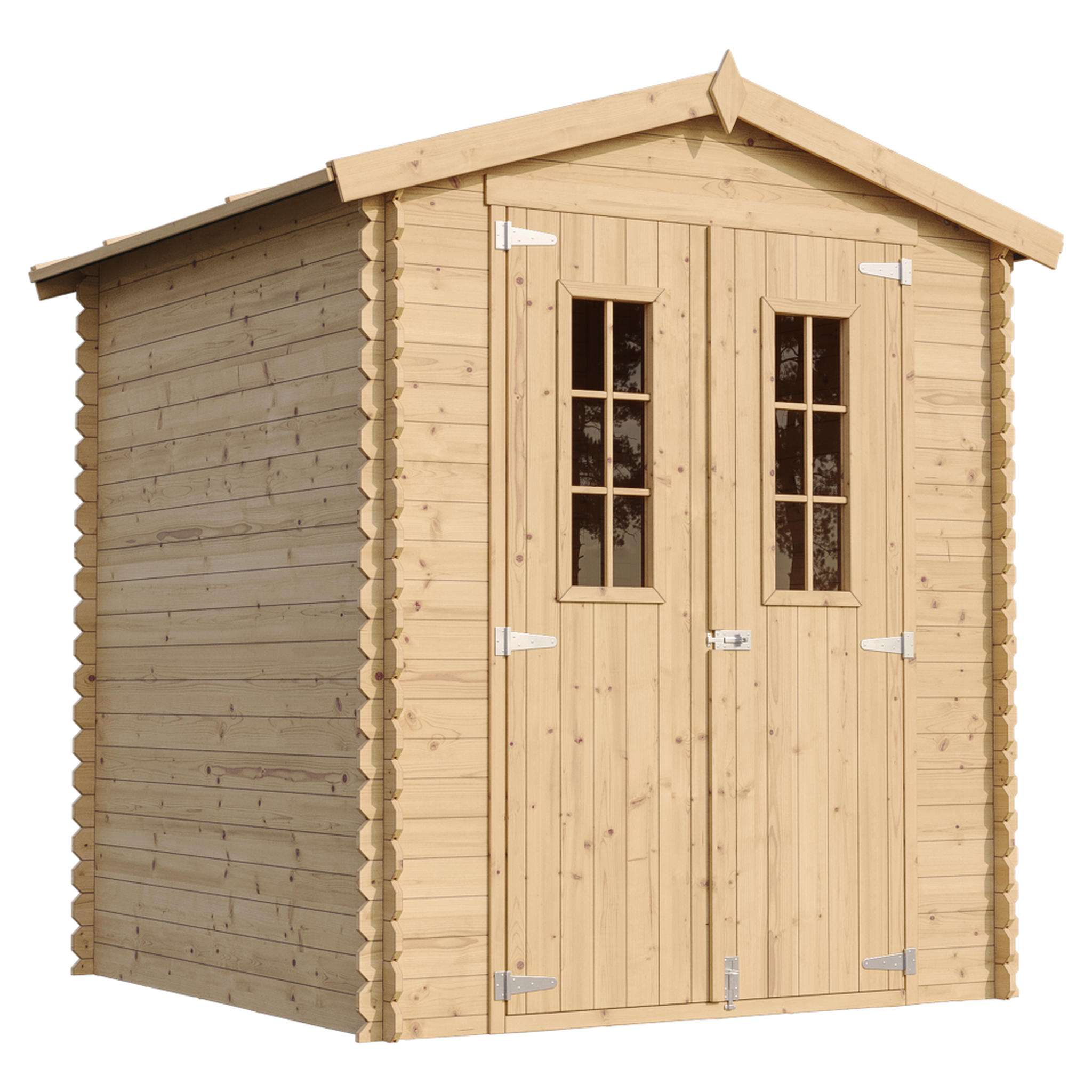TIMBELA Abri de Jardin en Bois 2.82 m² Cabanon Jardin Exterieur à Outils avec Fenêtres M320C