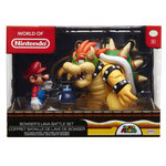 JAKKS PACIFIC Coffret Figurines Mario et Bowser - La Bataille de Lave