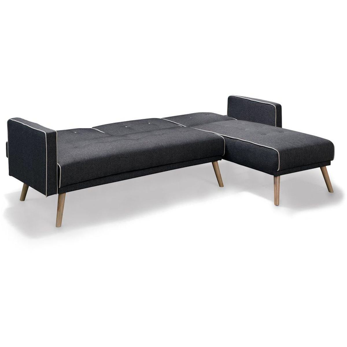 Habitat et Jardin Canapé d'angle convertible et réversible  Jules  - 3 places - Gris