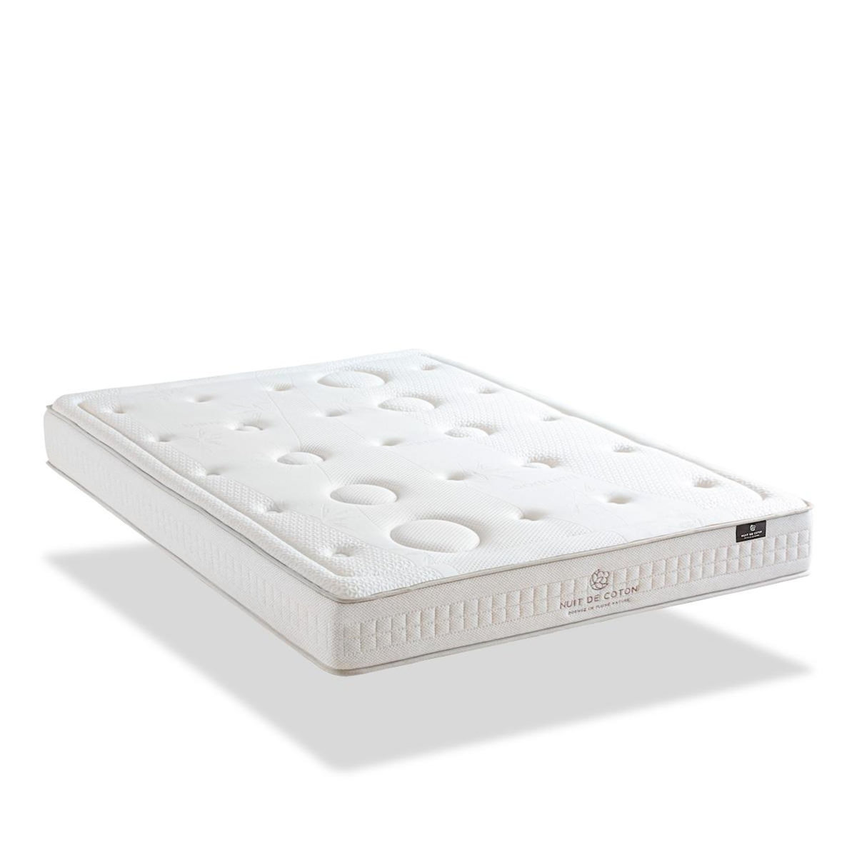 NUIT DE COTON NUIT DE COTON | Pack Prêt à dormir PRELUDE 2.0 | Matelas Latex + Sommier + Accessoires