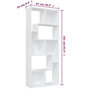 Voir la diapositive 6 : VIDAXL Bibliotheque Blanc 67x24x161 cm Bois d'ingenierie