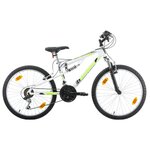 BACHINI Vélo enfant - VTT 24''  - Modèle Tout Suspendu avec transmission complète Shimano pour enfant de taille comprise entre 1.35 et 1.60m + Garde-boues offerts !