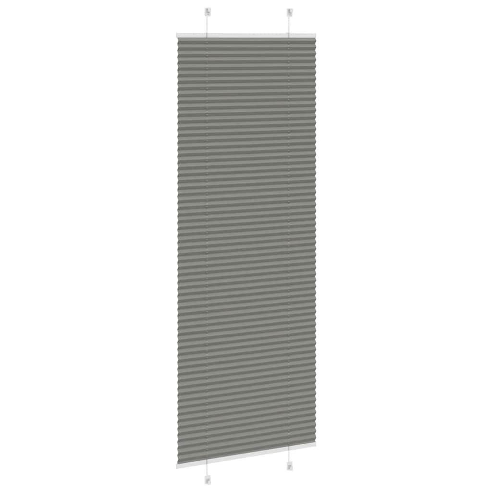 Voir la diapositive 4 : VIDAXL Store plisse anthracite 75x200 cm largeur du tissu 74,4 cm
