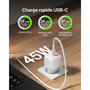 Voir la diapositive 4 : Belkin Chargeur 45W USB Power delivery & 1M C-C blanc