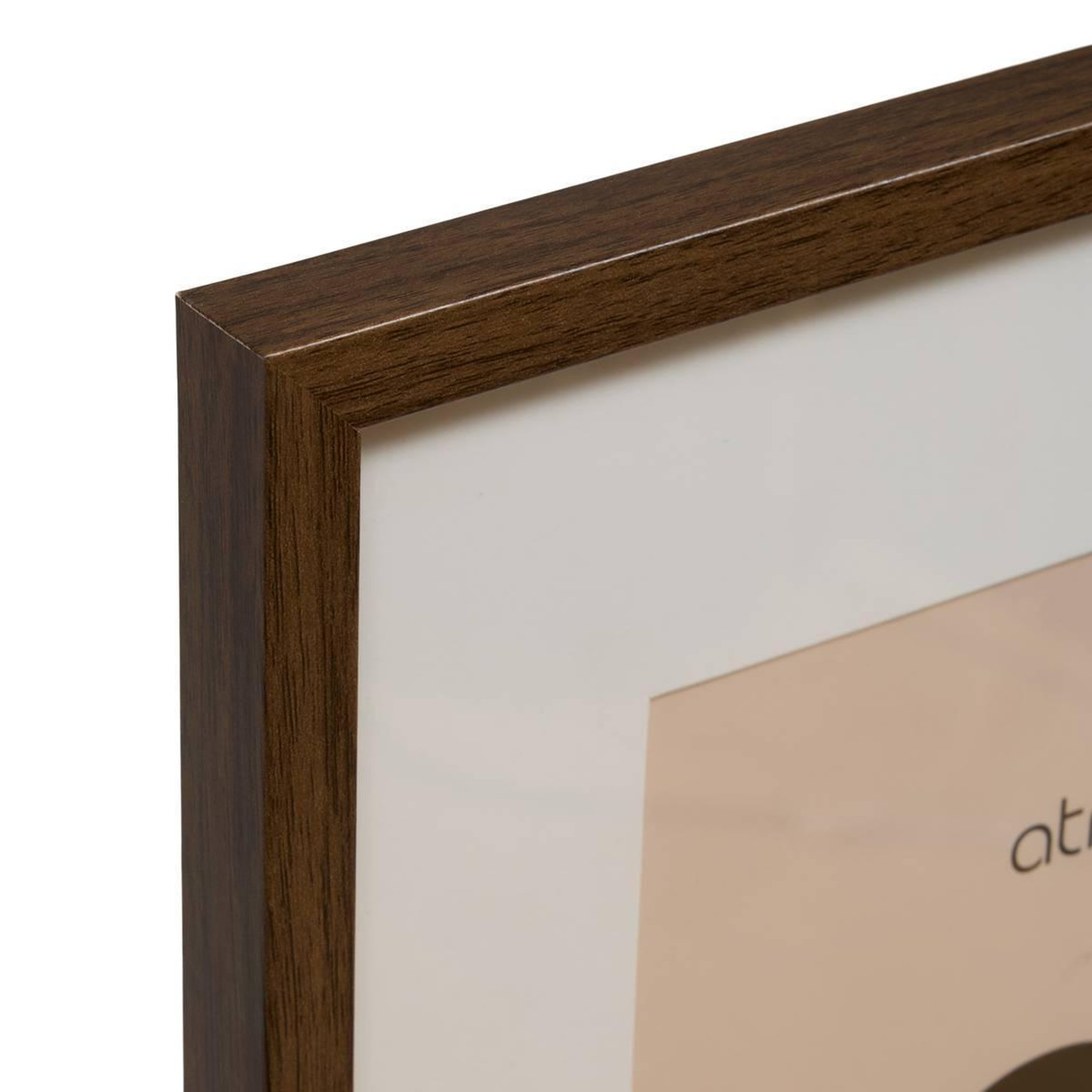 Voir la diapositive 2 : ATMOSPHERA Cadre photo en verre  manu  30x40cm marron