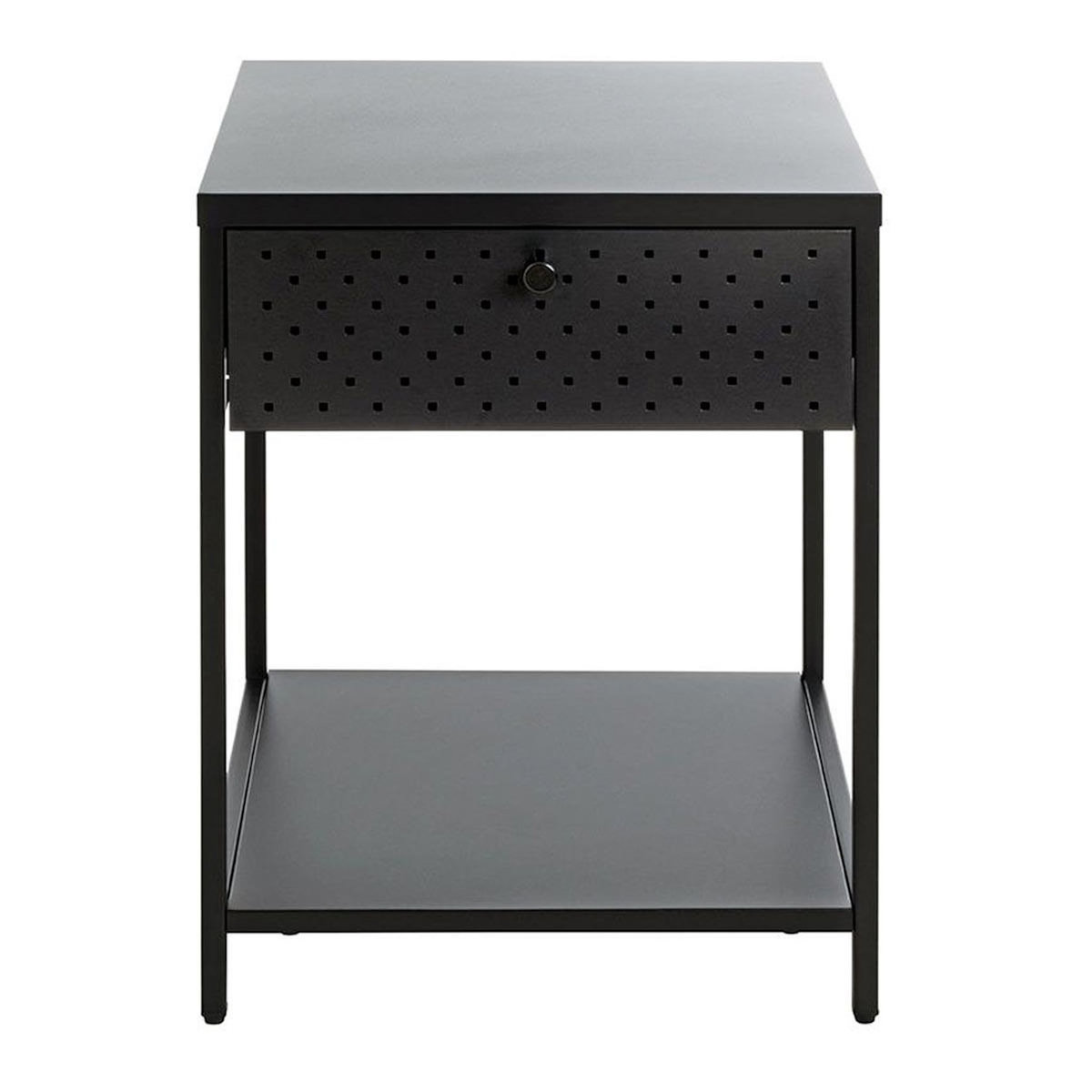 Paris Prix Table de Chevet 1 Tiroir  Boston  53cm Noir