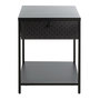 Voir la diapositive 3 : Paris Prix Table de Chevet 1 Tiroir  Boston  53cm Noir