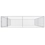 Voir la diapositive 2 : VIDAXL Chenil exterieur pour chiens Acier galvanise 4x4x1 m