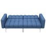 Voir la diapositive 5 : VIDAXL Canape-lit Bleu Tissu
