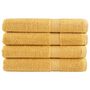 Voir la diapositive 1 : VIDAXL Serviettes de qualité supérieure SOLUND 4 pcs doré 600 g m²