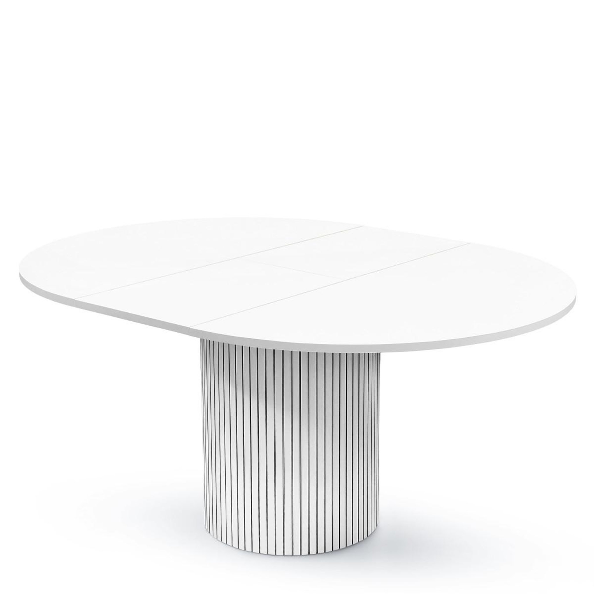 Voir la diapositive 4 : Paris Prix Table à manger extensible  toscana  120-160cm blanc