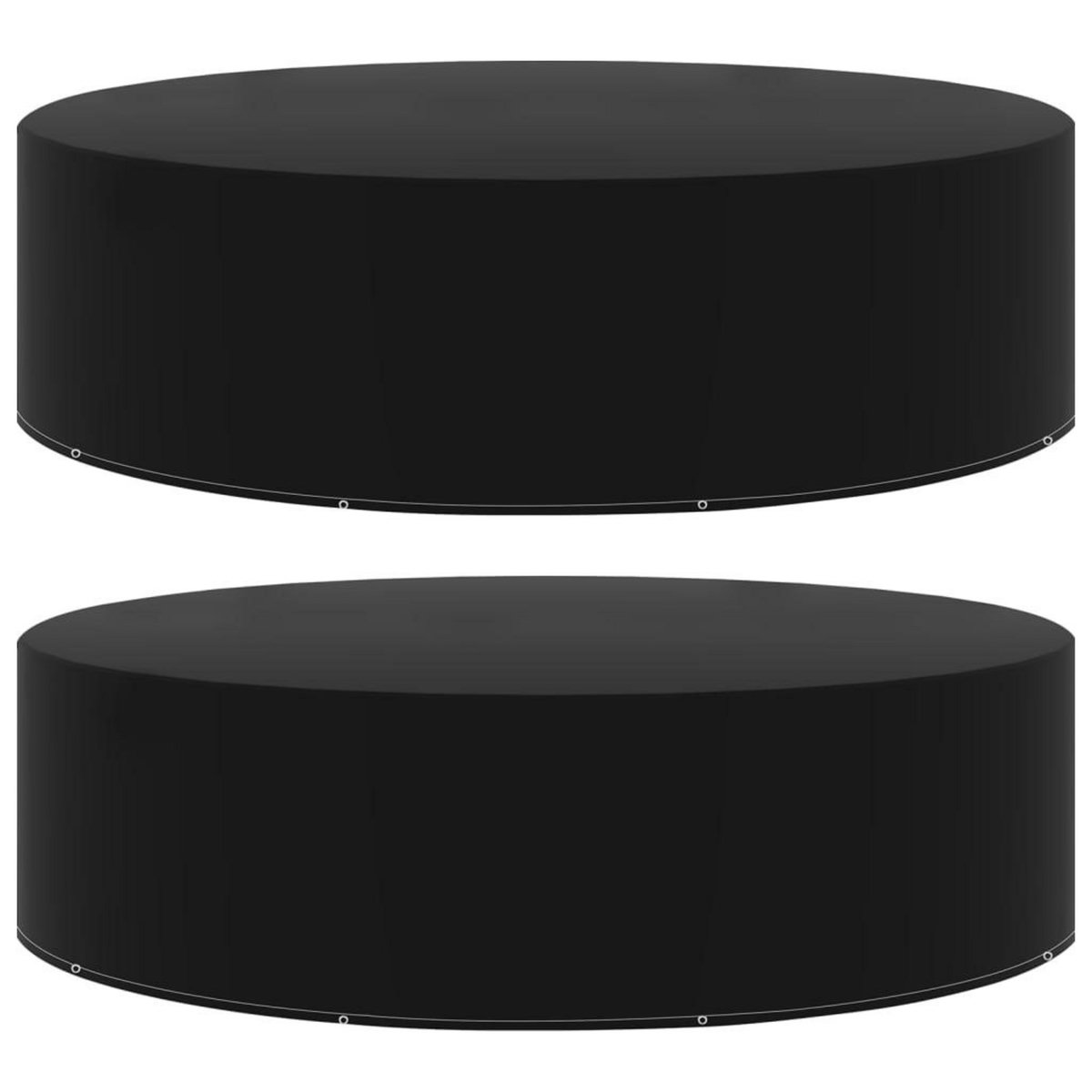 VIDAXL Housses de salon de jardin 2 pcs 10 œillets 205x90 cm