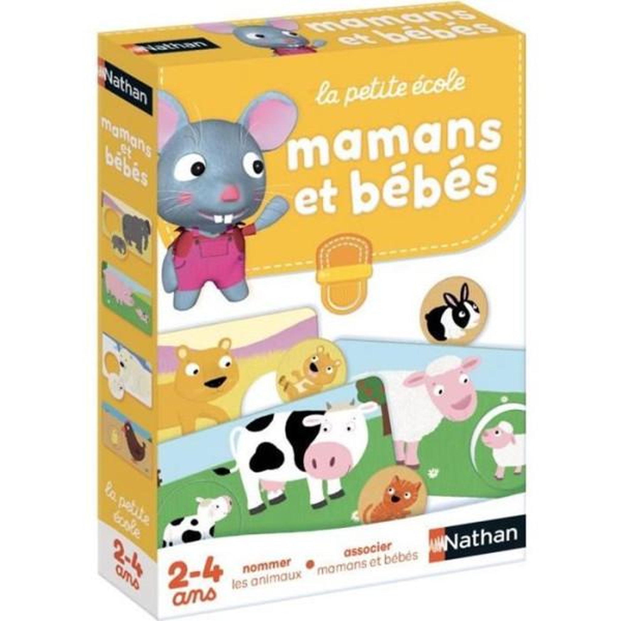 Nathan Jeu d'association nathan la petite ecole - mamans et bébés - bébé animaux - mixte - a partir de 3 ans
