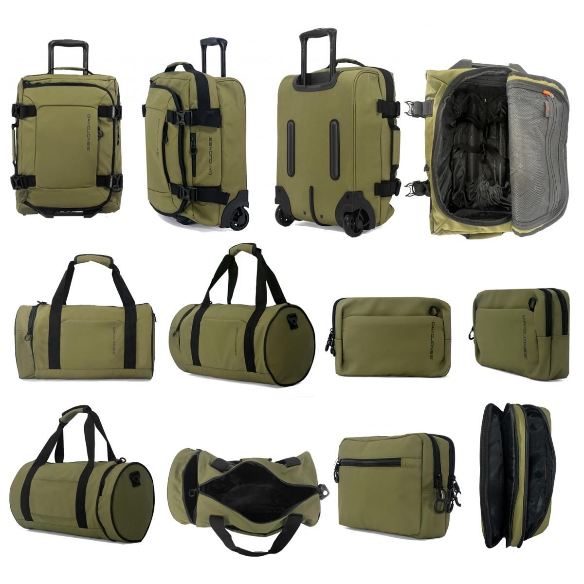 David Jones Lot 3 sacs de voyage plus une trousse de toilette