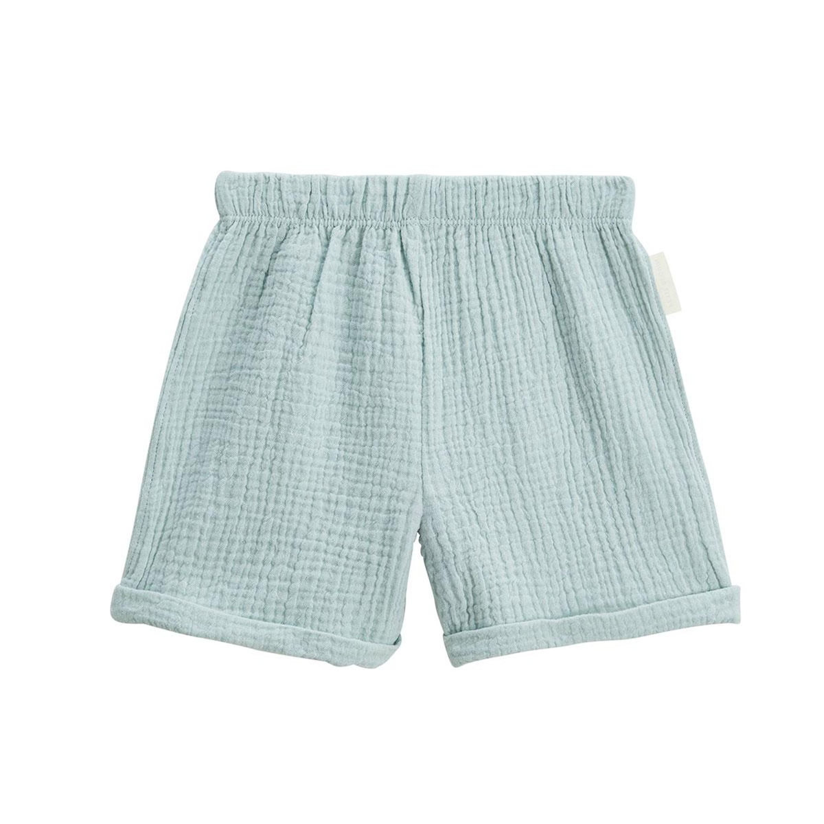 Petit Béguin Ensemble bébé t-shirt et short en gaze de coton Elio