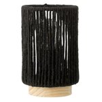 Paris Prix Lampe à Poser Cylindrique à LED  Roslyn  16cm Noir